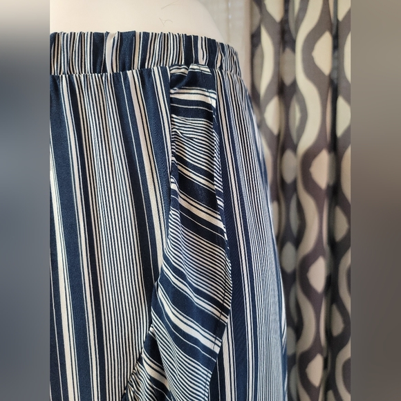 NOBO Juniors XXL (19) Spring Striped Top & Maxi Skirt Navy White - Picture 10 of 14